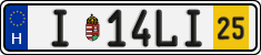 license plates of Hungary, Temporary (2022)