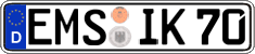German license plate, Regular plates