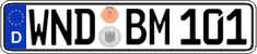 German license plate, Regular plates
