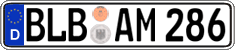 German license plate, Regular plates
