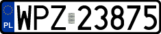 License plates of Poland, Regular car plates