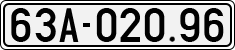 License plate of Vietnam, Cars