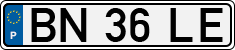 License plate of Portugal, Regular plates