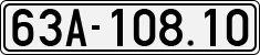 License plate of Vietnam, Cars