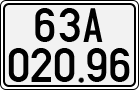 License plate of Vietnam, Cars
