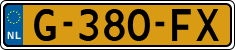 License plate of the Netherlands, Cars