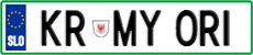 License plate of Slovenia, Vanity Plates