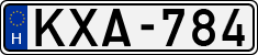license plates of Hungary, Cars (1990)