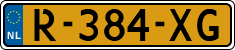 License plate of the Netherlands, Cars