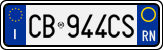 License plate of Italy, Cars (1994 year series)