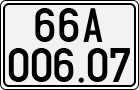 License plate of Vietnam, Cars