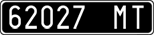 License plate of Italy, Cars (1927 year series)