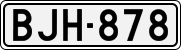 License plate of Finland, Cars