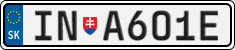 License plate of Slovakia, Vanity Plates