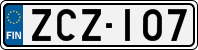License plate of Finland, Cars