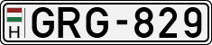license plates of Hungary, Cars (1990)