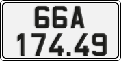 License plate of Vietnam, Cars