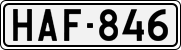 License plate of Finland, Cars