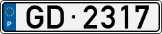 License plate of Portugal, Trailers