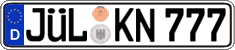 German license plate, Regular plates