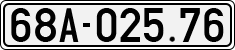 License plate of Vietnam, Cars