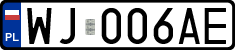 License plates of Poland, Regular car plates