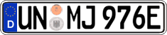 German license plate, Electric vehicles
