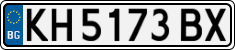 License plate of Bulgaria, Cars
