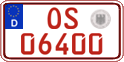 German license plate, Red license plates