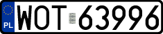 License plates of Poland, Regular car plates