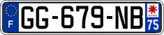French license plate, SIV (ordinary)