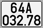 License plate of Vietnam, Cars