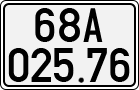 License plate of Vietnam, Cars