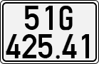 License plate of Vietnam, Cars