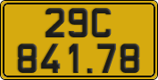 License plate of Vietnam, Commercial vehicles