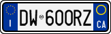 License plate of Italy, Cars (1994 year series)
