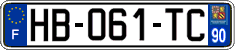 French license plate, SIV (ordinary)