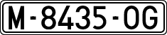 License plates of Spain, 1971 year series