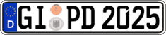 German license plate, Regular plates