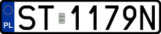 License plates of Poland, Regular car plates