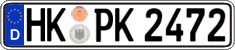 German license plate, Regular plates