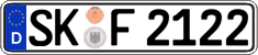 German license plate, Regular plates