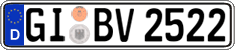 German license plate, Regular plates