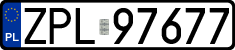 License plates of Poland, Regular car plates