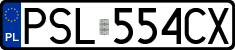 License plates of Poland, Regular car plates