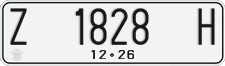 License plate of Indonesia, Regular plates