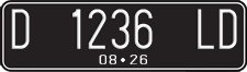 License plate of Indonesia, Regular plates