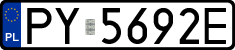License plates of Poland, Regular car plates