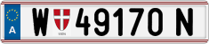 License plate of Austria, Regular plates