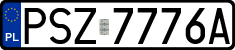 License plates of Poland, Regular car plates